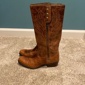 Ariat boot, size 6, color: gingersnap, 13” height, almond toe